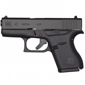 Pistole Glock, model 43, ráže 9 mm Luger, černý rám